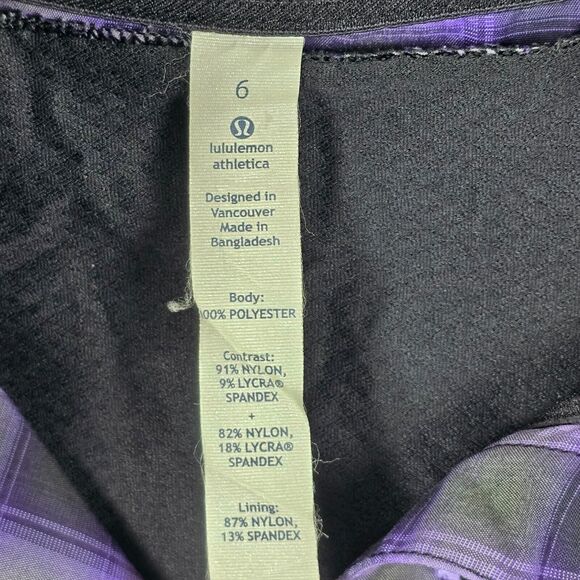 Lululemon Athletica Women's Purple Black Run Reflective Jacket With Hood Size 6 - Picture 4 of 12